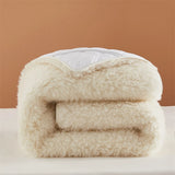 Fluffy soft solid color Lamb Fleece Mattress Upholstered Bed Tatami Mattress Topper Winter Student Dormitory Sleeping Pad