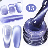 10ml Pink Gold Water Light Cat Magnetic Gel Polish HEMA TPO FREE Aurora Glitter Crystal Soak Off UV Varnish Manicure