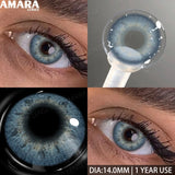 1 Pair Colored Contact Lenses Yearly Use Natural Look Brown Eye Lenses Gray Contact Blue Lenses Green Eye Lenses