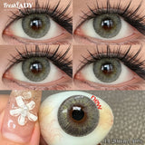 1 Pair Cleopatra Series Colored Contact Lenses Natural Brown Pupils Eyes Contact lenses Green Soft Contacts 14.20mm