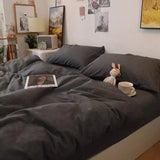 Nordic Princess Pink Bedding Set Girls Boys Single Double Size Flat Sheet Duvet Cover Pillowcase Bed Linens Home Textile