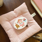 Cute Girl Pink Polka Dot Magnetic Grip Tok Phone Case for IPhone 17 16 15 14 Pro Max Wireless Charge for Magsafe Lovely Cover