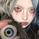 New 1Pair Hot Selling Cosplay Colored Contact Lenses Myopia with Power Pink 6-12 Months Halloween Anime Make Up