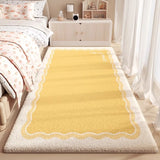 Korean Runner Rug Modern Simple Fluffy Bedside Carpet Fashion Light Luxury Ins Cream Style Home Decoration Sofa Mats Alfombra