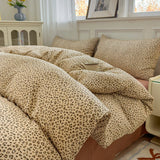Floral Bedding set plaid Duvet cover 100% cotton 4pcs Bedding for Winter Bed with Sheet with Pillowcases Home Textiles
