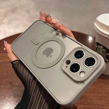 Transparent Matte Acrylic Case for iPhone 17 16 15 14 13 12 Pro Max Plus 11 Hard Shockproof Magnetic Wireless Charge For Magsafe