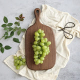 Black Walnut Cutting Board Solid Wood Chopping Boards Western Restaurant Solid Wood Bread Board with Handle Cutting Board