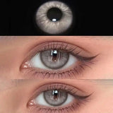 1pair Natural Gray Color Contact Lenses Cosmetic Softlens 14.2mm