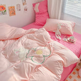 Bed Linen Comforter Sets Kids girls Duvet Cover And Sheet 3/4 pcs Bedding Set Adult Single Double Queen Size Bed Sheets Set