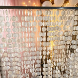 10 Strings 1M Wedding Simulation Shell Hanging Curtain Finished Bead Partitions Curtain DIY Shell Bead Strings Door Wind Chime