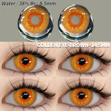 1pair Eyes Lenses for Eyes Blue Lneses Beauty Makeup Yellow Eye Contact Lenses Cosmetic Color Lens Eyes