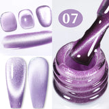 10ml Pink Gold Water Light Cat Magnetic Gel Polish HEMA TPO FREE Aurora Glitter Crystal Soak Off UV Varnish Manicure