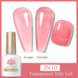 10ml Blossoming Gel Nail Polish Clear Watercolor Spreading Effect Functional Gel Easy To Apply Nail Art Design Home