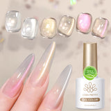 10ml Pink Gold Water Light Cat Magnetic Gel Polish HEMA TPO FREE Aurora Glitter Crystal Soak Off UV Varnish Manicure