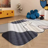 New Fabric Carpet Irregular Home Decoration Rugs Minimalist Color Block Bedroom Bedside Rug Comfortable Soft Living Room Carpets