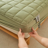 Thick Cotton Bed Sheets Double Side Available Velvet Bedsheet Elastic Fitted Sheet Home Bed Linen & Mattress Cover protector