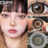 1 Pair Hot Sales Color Contact Lenses  Eyes Natural High Quality Contact Lenses Brown Lenses Pupils