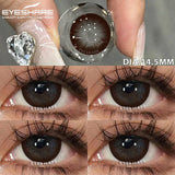 1pair Color Contact Lenses for Eyes Black Lenses Cosmetic Big Eye Lenses Gray Pupils Lens Yearly Natural Eye Contacts