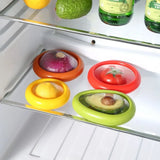 Lemon Tomato Avocado Preservation Seal Cover Fruit Vegetable Airtight Fresh Storage Box Transparent Reusable Kitchen Tools