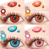 1pair Color Contact Lenses Cosplay Halloween Softlens 14.2mm