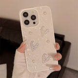 Phone case for 13 iphone 15 pro max 15pro 13pro 11 15promax 14 12promax 12 3D pearl love light shell elegant anti-fall conque