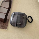 Simple Style Graphite Grey Gloss Soft Protective Case for AirPods 1 or 2 Pro 2 4 3nd Generation Earphone Fundas Shockproof Coque