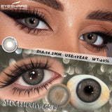 1 Pair Brown Contact Lenses for Eye Natural Beauty-health Colored Lenses Gray Pupils Cosmetics Blue Lenses Yearly Use