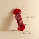 New Christmas Decorations Red and White Walking Stick Plaid Christmas Balloon Hot Air Balloon Hanging Christmas Tree Decoration