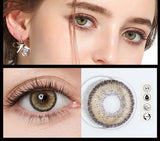 Contact Lenses 2Pcs for Eyes Green Lenes Color Permanent Makeup Machines Gray Blue Brown Lens Beauty Pupils Fast Shipping