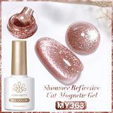 10ml Cat Magnetic Gel Sparkling Ultra Gold Glitter Soak Off UV LED Gel Nail Art Varnish Manicure Valentine's Day