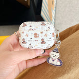 Korea Ins Lovely Sit Dog Silicone Soft Case for AirPods 1/2/3/4 Pro 2 Wireless Bluetooth Earphone Charging Box Protection Coque