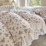 INS Princess 2025 New Style Bedding Sets Sweat Bow Quilt Cover Romantic Bedclothes Decor Woman Bedroom Duvet Cover Set 4pcs