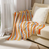 Bohemian Blanket Sofa Cover Geometric Knitted Slipcover for Couch Chair Bed Plaid Boho Decorative Blanket Cobertor Manta Deken