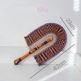 Seagrass Fan Braided Grass Woven Wall Hanging Straw Fan Decoration Vietnamese Fan Decor For Coastal Theme Cultural Enthusiasts