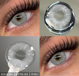 1 Pair Blue Eye Lenses Korean Natural Contact Softlens Color Eye Makeup Contacts Gray Beautiful Pupil Yearly Cosmetics
