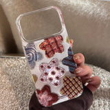 Korean Colorful Stars Glitter Plating Phone Case For iPhone 17 Air 16e 15 14 13 12 11 Pro Max XS X XR 7 8 Plus Shockproof Cover