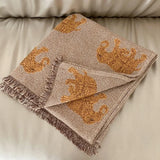 New class A summer cotton four-layer gauze fringed blanket travel summer cool quilt leisure towel quilt summer