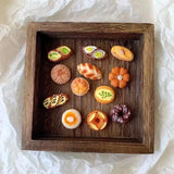 12Pcs French Bread Food Cake Sweet Donut Dessert Fridge Magnets Strong Magnetic Push Pin for Photo Message Traceless Fixed Decor