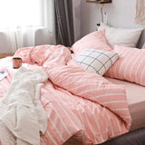 1pcs Duvet Cover Nordic sling 100 Cotton Stripes 150x200 King Size housse de couette Skin friendly Quilt Cover Bed Linen