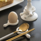 6pcs Set  Egg Stand Ceramic Chopstick Holders Spoon Rest Chopstick Stand  Kitchenware for Dining Table Decoration Home Ornament