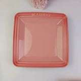 6 Inch 8 Inch Creative Ceramics Square Plate Dessert Western Food Plate Fruit Dim Sum Plate House Solid Color Tableware