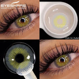 1pair Natural Colored Contact Lenses Brown Eye Lenses Gray Makeup Eyes Pupils Lens Yearly Green Beautiful Pupils Yearly