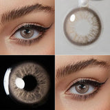 Yearly Disposable Eye-Enlarge Colored Contact Lenses 1Pair Fashion Cosmetic Color Contacts Beauty Daily Makeup Lens