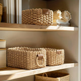 Bohemian Style Storage Basket Cosmetics Storage Basket Storage Basket with Handle Desktop Miscellaneous Storages Baskets