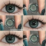 1 Pair Colored Contact Lenses for Eyes Doll Eye Cosmetics Blue Contact Lenses Fashion Lens Eye Makeup Yearly Use