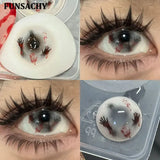 Halloween Makeup Cosplay White Lens Cosplay Contact Lens Beauty Cosmetics Colored Contacts Black Lenses Circle Red Lens