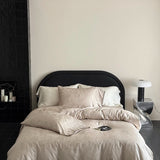 Vintage Jacquard Luxury Bedding Set Super Soft Silky Cooling Natural Lyocell Duvet Cover Flat/Fitted Bed Sheet Pillowcases 3/4Pc