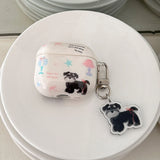 Korean Style Illustration Cartoon Puppy Pendant Soft TPU Protection Case for AirPods 1 or 2 3 4 Pro 2 Shockproof Earphone Cover