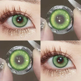 2pcs Cosplay Color Contact Lenses Anime Golden Yellow Pupil 6months Halloween Cute Eye Circle Lens 14.2mm
