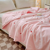 2025 new embroidered washed cotton summer quilt machine washable light dormitory single double summer air conditioner quilt